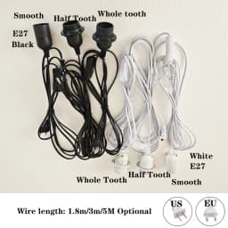 EU/US Plug 1.8m/3m/5m Power Cord Cables E27 Lamp Base Holder With Switch Wire For Pendant Fixture Hang lamp Lighting accessories