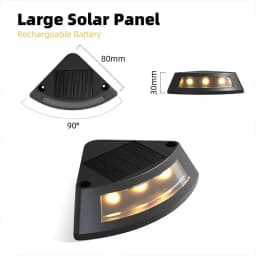 NEW 1/4/8Pack Solar Deck Lights Outdoor Waterproof LED Fence Light Decoration Lamps for Home Garden Patio Stairs Step