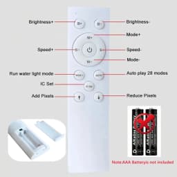 10-40M 12 Keys RF Remote Control WS2811 2835SMD DC24V Running Water Flowing LED Ribbon 126Leds/M Flexible Strip Lamp Kit