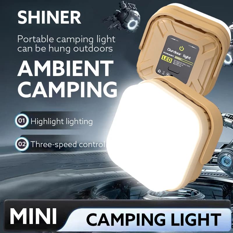 Super Bright LED Camping Lantern Type-C Fast Charge Long Battery Life 8-180H Portable Outdoor Light with Hook