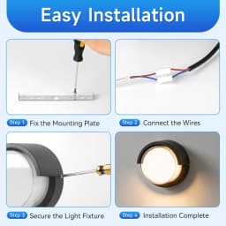 LED Wall Light IP65 Waterproof 12W Wall Lamp Decorative Light For Garden Gate Living Room Bedroom