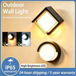 LED Wall Light IP65 Waterproof 12W Wall Lamp Decorative Light For Garden Gate Living Room Bedroom