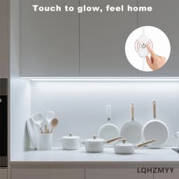 Flexible Cob Led Light Strip with Touch Sensor Switch and Dimmable Function - Flexible and Bendable Led Light Strip, Low Voltage 5V, USB Powered Plug-And-Play, Touch Switch to Adjust Light Brightness, Suitable for Home