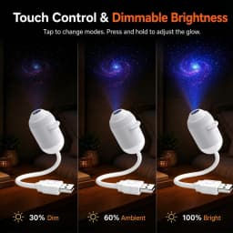 New Mini USB Plug-in Galaxy Star Projector Night Light 360° Rotatable Nebula Aurora Starry Sky Projector Light For Bedroom Decor