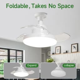 Ceiling Fan Light Suitable For E27 Base Bedroom Fan Lamp With Remote Control Fan Chandelier for Living Room Decor Fan Light