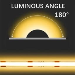 5M 10M 20M 8MM Ultra Thin Dimmable COB LED Strip DC12V/24V High Density Linear Light 2Pin Wire With Power Adapter for Home Decor
