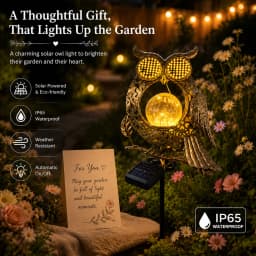 Owl Ground Plug Lights LED Garden Decorative Lights Festive Gift Outdoor Lighting Solar Powered Garden Ornaments