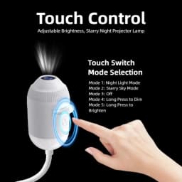 USB starry sky projector, automotive ambient lighting sensor light wireless rechargeable, dual-mode bedroom ambient galaxy light