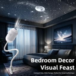 USB starry sky projector, automotive ambient lighting sensor light wireless rechargeable, dual-mode bedroom ambient galaxy light