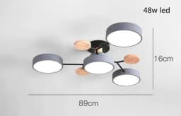 Modern Living Room Ceiling Chandelier Light Three Colors Changed LED Ceiling Lights for Bedroom Dining Room 220V Ceiling Lamps