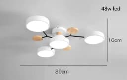 Modern Living Room Ceiling Chandelier Light Three Colors Changed LED Ceiling Lights for Bedroom Dining Room 220V Ceiling Lamps