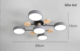 Modern Living Room Ceiling Chandelier Light Three Colors Changed LED Ceiling Lights for Bedroom Dining Room 220V Ceiling Lamps