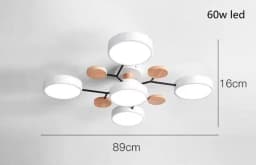 Modern Living Room Ceiling Chandelier Light Three Colors Changed LED Ceiling Lights for Bedroom Dining Room 220V Ceiling Lamps