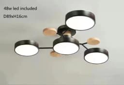 Modern Living Room Ceiling Chandelier Light Three Colors Changed LED Ceiling Lights for Bedroom Dining Room 220V Ceiling Lamps