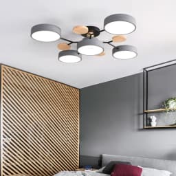Modern Living Room Ceiling Chandelier Light Three Colors Changed LED Ceiling Lights for Bedroom Dining Room 220V Ceiling Lamps