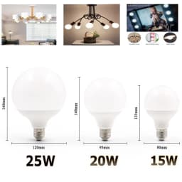 E27 LED Vintage Bulb G80 G95 G120 15W 20W 30W 230V Energy Saving Lamp Warm White Cool White Lighting Bulb