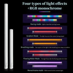 Motion Sensor LED Night Lights Rechargeable Magnetic Cabinet Lamp 5Modes RGB Light Bar For Bedroom Living Room Gaming Lighting