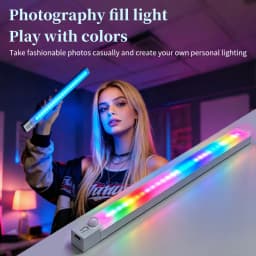 Motion Sensor LED Night Lights Rechargeable Magnetic Cabinet Lamp 5Modes RGB Light Bar For Bedroom Living Room Gaming Lighting