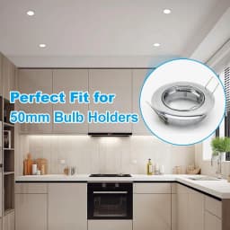 JOYINLED 10/20/40PCS Spotlight Clips Lamp Retaining Spring Clip Bulb Holder Ring for 52mm MR16 GU10 LED Spot Light Downlights