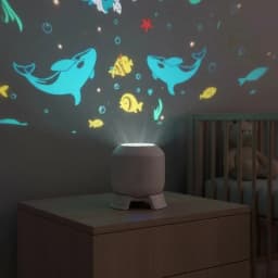 LED Ocean Projector Light, 360° Rotating Dynamic Night Light USB Ambient Light