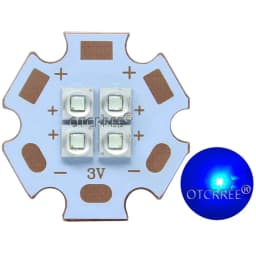 XPE2 XP-E2 4Chips 4LED 3V6V12V 10W12W Cool Neutral Warm White Red Blue Green HighPower LED Emitter Diode on 20mm Copper PCB