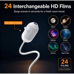 TINSOL USB Starry Sky Projector, Car Ambient Light, Adjustable Galaxy Night Light, Suitable for Cars, Home, Bedroom Night Light