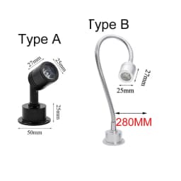 Dimmable 1W 3W LED Spotlights Mini LED Ceiling Down Lights Surface Mounted Light Bulbs for Cabinet Counter Showcase AC110V 220V