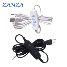 DC 5V LED Dimmer USB Port Power Supply Line Dimming Color-matching Extension Cable With ON OFF Switch Adapter For LED Light Bulb
