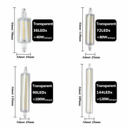 R7S J78 J118 J135 J189 Led Bulb Dimmable Corn Lamp 78mm 118mm 135mm 189mm Replace Halogen 40W 50W Spot Light AC 110V 220V