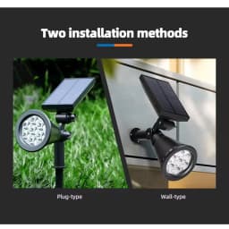Unique Design 18 Led Rgb Spot Light Waterproof Garden Led Solar Stake Spotlight For Pathway Landscape Lawn Outdoor Decor