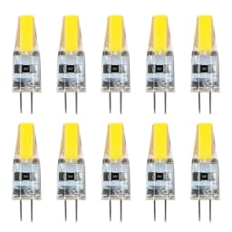 10PCS NEW Dimmable Mini G4 LED COB Lamp 6W Bulb AC DC 12V 220V Candle Lights Replace 30W 40W Halogen for Chandelier Spotlight