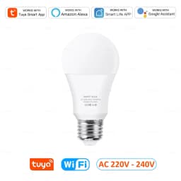 Tuya Wifi E27 Led Lamp RGB CW WW 15W Bluetooth Led Light Bulb Works with Alexa Amazon Google Home for Smart Life Decoration