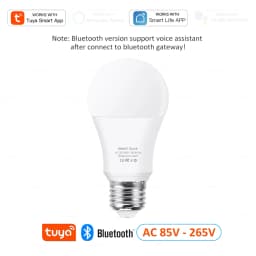 Tuya Wifi E27 Led Lamp RGB CW WW 15W Bluetooth Led Light Bulb Works with Alexa Amazon Google Home for Smart Life Decoration