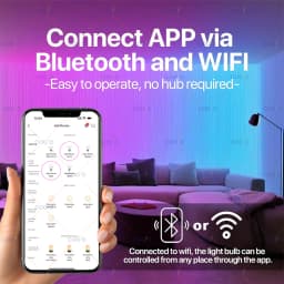 Tuya Wifi E27 Led Lamp RGB CW WW 15W Bluetooth Led Light Bulb Works with Alexa Amazon Google Home for Smart Life Decoration