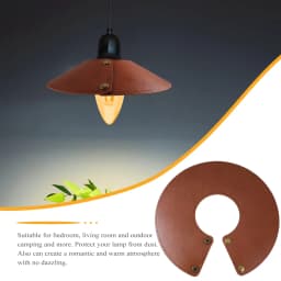 Lampshade Leather Decorative Hanging Lamp Lampshade for Home Bar Pub