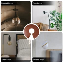 Lampshade Leather Decorative Hanging Lamp Lampshade for Home Bar Pub