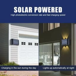 Solar LED Light Outdoor Solar Lighting Lamp Streetlights Exterior Decoration Garland Waterproof Solar Garden Light Wall Light