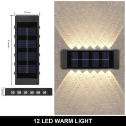 Solar LED Light Outdoor Solar Lighting Lamp Streetlights Exterior Decoration Garland Waterproof Solar Garden Light Wall Light
