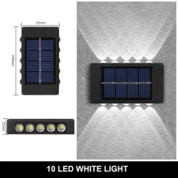 Solar LED Light Outdoor Solar Lighting Lamp Streetlights Exterior Decoration Garland Waterproof Solar Garden Light Wall Light