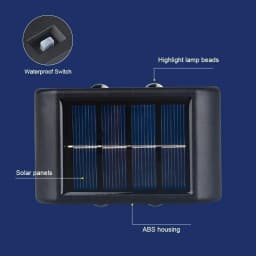 Solar LED Light Outdoor Solar Lighting Lamp Streetlights Exterior Decoration Garland Waterproof Solar Garden Light Wall Light
