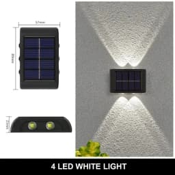 Solar LED Light Outdoor Solar Lighting Lamp Streetlights Exterior Decoration Garland Waterproof Solar Garden Light Wall Light