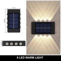 Solar LED Light Outdoor Solar Lighting Lamp Streetlights Exterior Decoration Garland Waterproof Solar Garden Light Wall Light