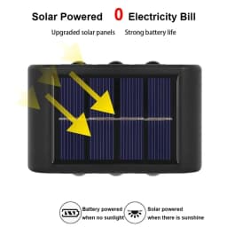 Solar LED Light Outdoor Solar Lighting Lamp Streetlights Exterior Decoration Garland Waterproof Solar Garden Light Wall Light