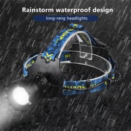High Power 4-LED Headlamp Long Rang Wick Spotlight Telescopic Zoom Head Lamp Strong Light Headlight For Outdoor Camping Fishing
