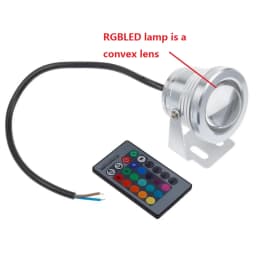 Underwater RGB LED Spotlight Bulb DC12V 10W Landscape Lamp Flood Light Outdoor Garden Fountain Pool Decoration