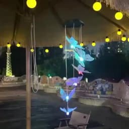 1PC Led Color Changing Butterfly Dragonfly Hummingbird Solar Wind Chimes Outdoor Waterproof Birthday Gifts