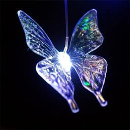 1PC Led Color Changing Butterfly Dragonfly Hummingbird Solar Wind Chimes Outdoor Waterproof Birthday Gifts