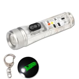 Mini Keychain Flashlight LED Rechargeable Torch Portable Magnetic USB Charging Flashlight High Power Camping Long Range Lantern