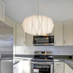 Paper Lantern Shade Nordic Style Folding Pendant Light Shade Creative Decorative Lamp Cover for Living Room Decor(without Light)