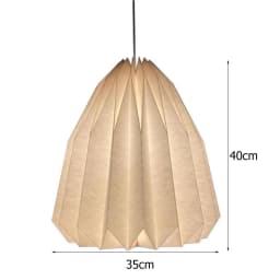 Paper Lantern Shade Nordic Style Folding Pendant Light Shade Creative Decorative Lamp Cover for Living Room Decor(without Light)